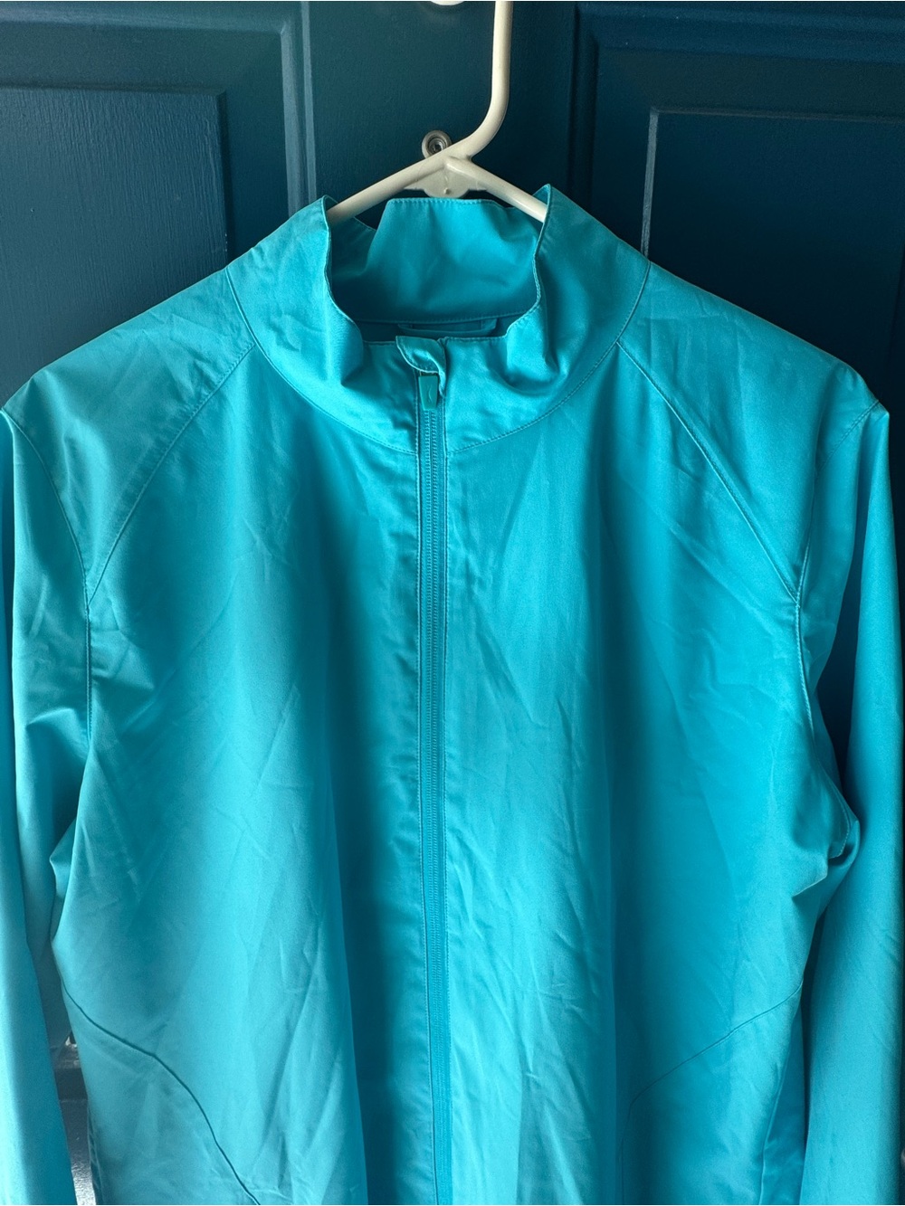 Women's Lightweight Turquoise Jacket - Zip Front